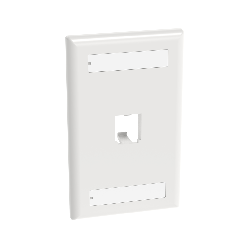 Product image for Panduit CFPL1WHY Classic, Faceplate, 1 Port, White