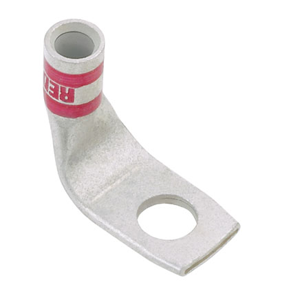 Product image for Panduit LCAX1/0-14F-X Pan-Lug™ Copper 1 Hole 90. Tongue Compression Lug