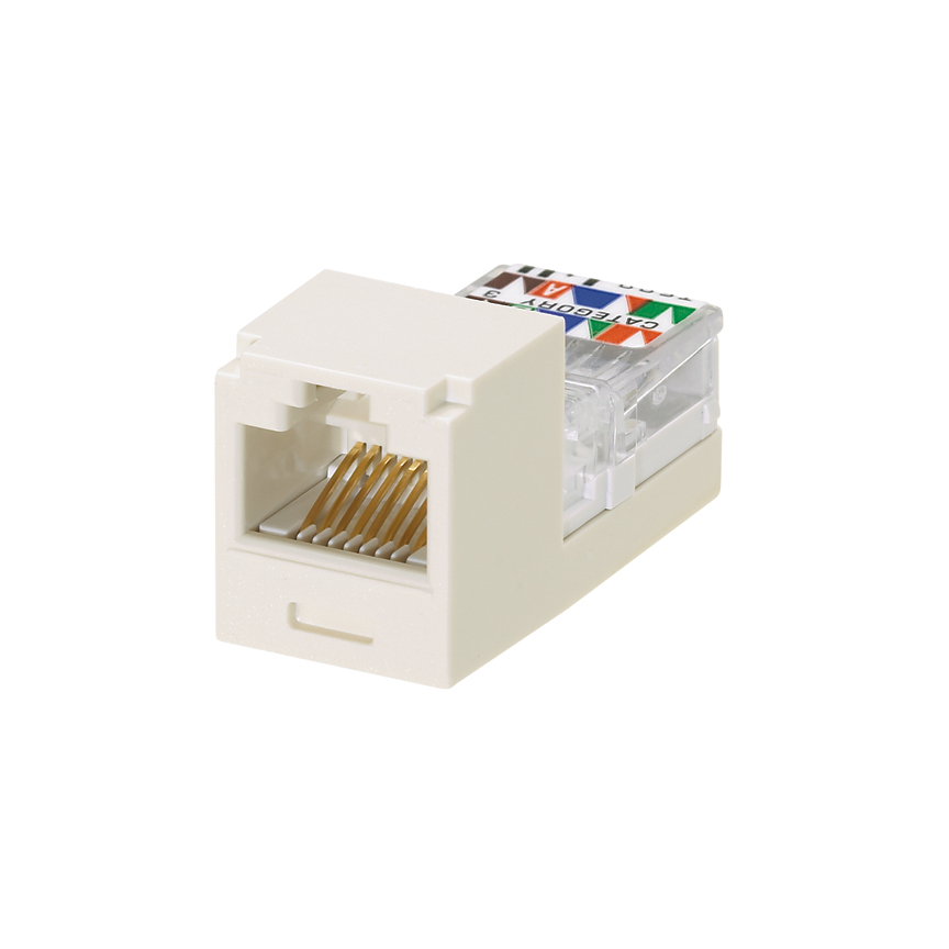 Product image for Panduit CJ66UIWY UTP RJ45 Cat 3 Leadframe Jack Module USOC, Off White