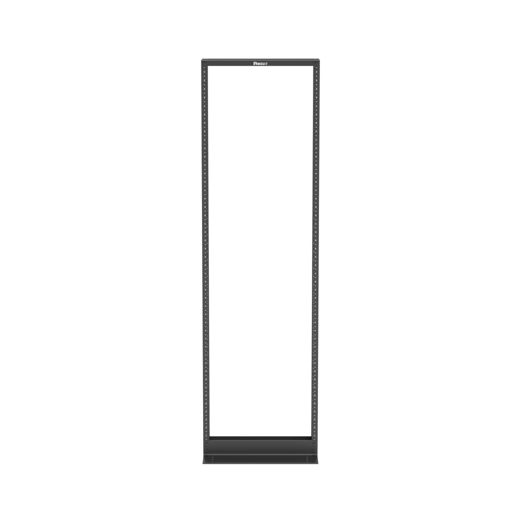 Mayer-DDS-2-Post Rack, 45RU, #12-24 Threaded E-Rails, Aluminum, Black-2