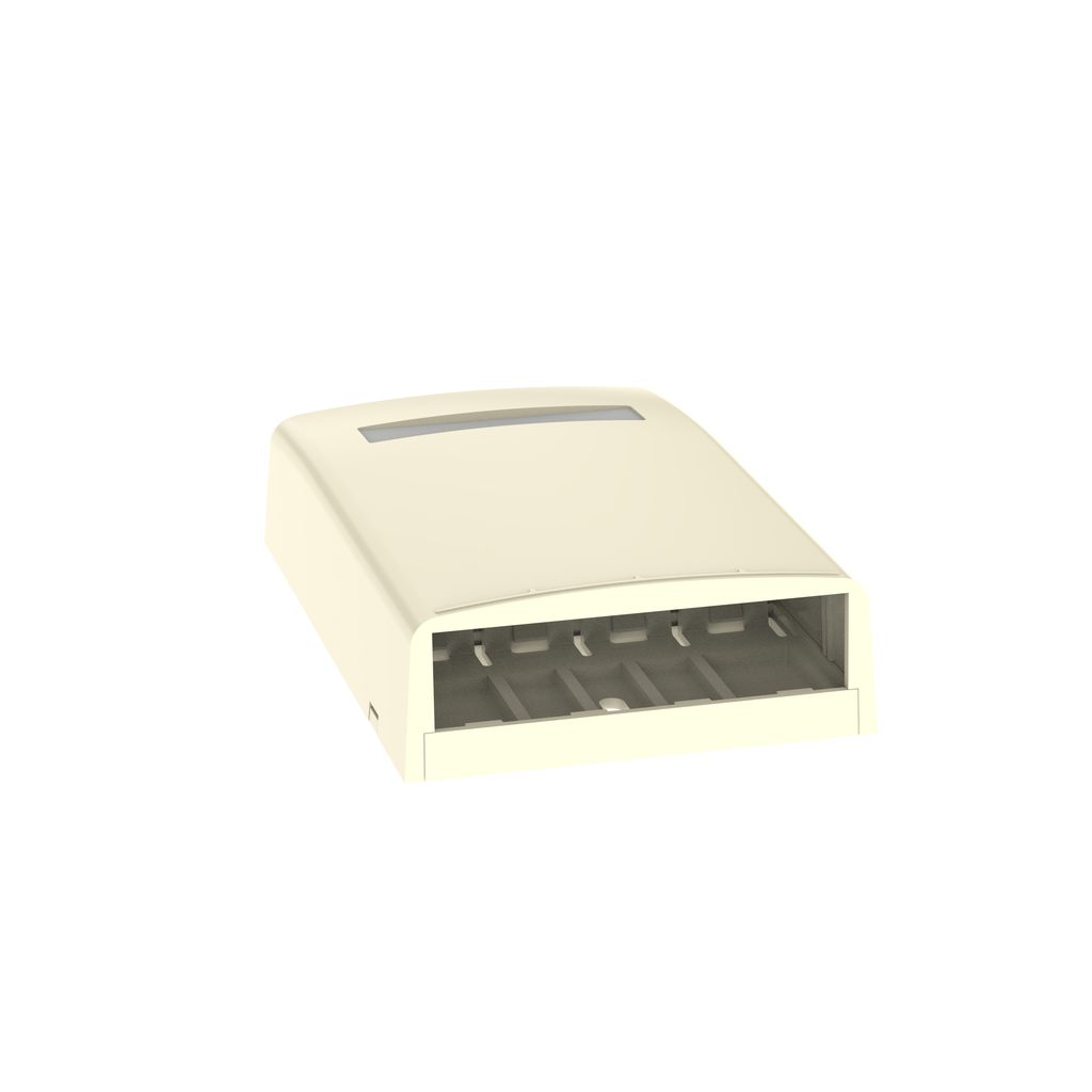 Product image for Panduit CBX4EI-AY Surface Mount Boxes, Elongated, 4 Port, Electric Ivory