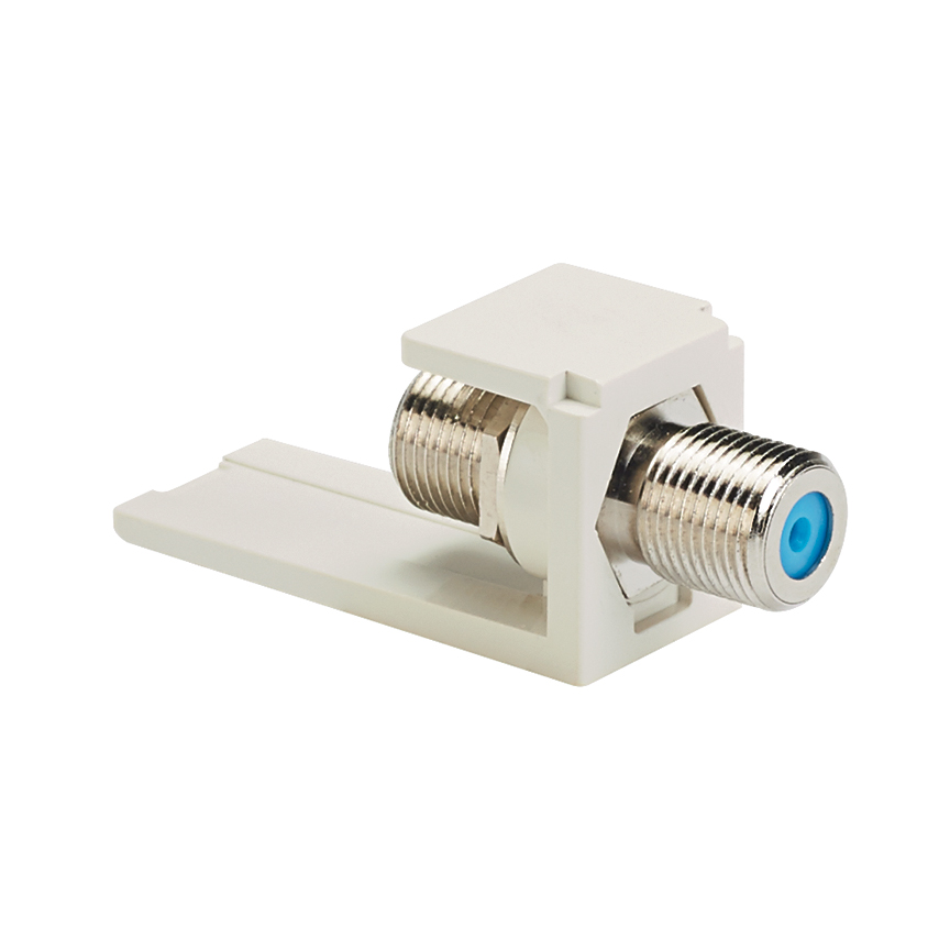 Product image for Panduit CMFIW Off White F-Type Coupler Module