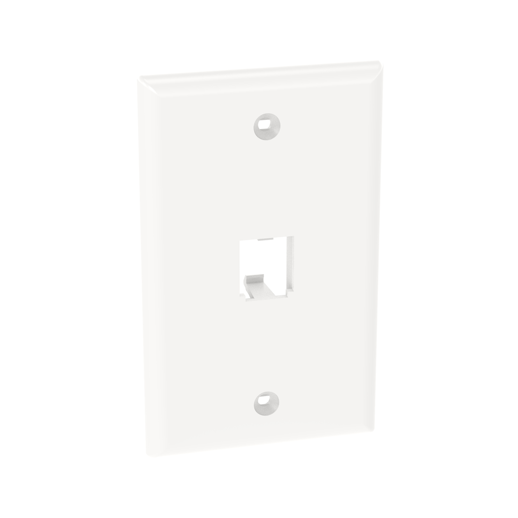 Panduit CFP1WH Classic, Faceplate, 1 Port, White Product image for Panduit CFP1WH Classic, Faceplate, 1 Port, White