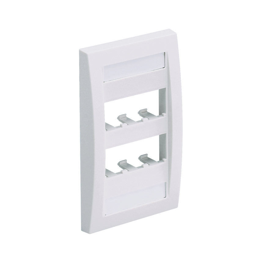 Mayer-DDS-Mini-Com®, Executive, Faceplate, 6 port, Off White-1
