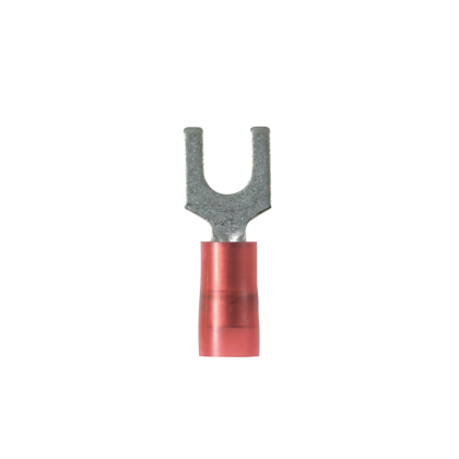 Product image for Panduit PN18-6FN-C Nylon Insulated Narrow Tongue Fork Terminal
