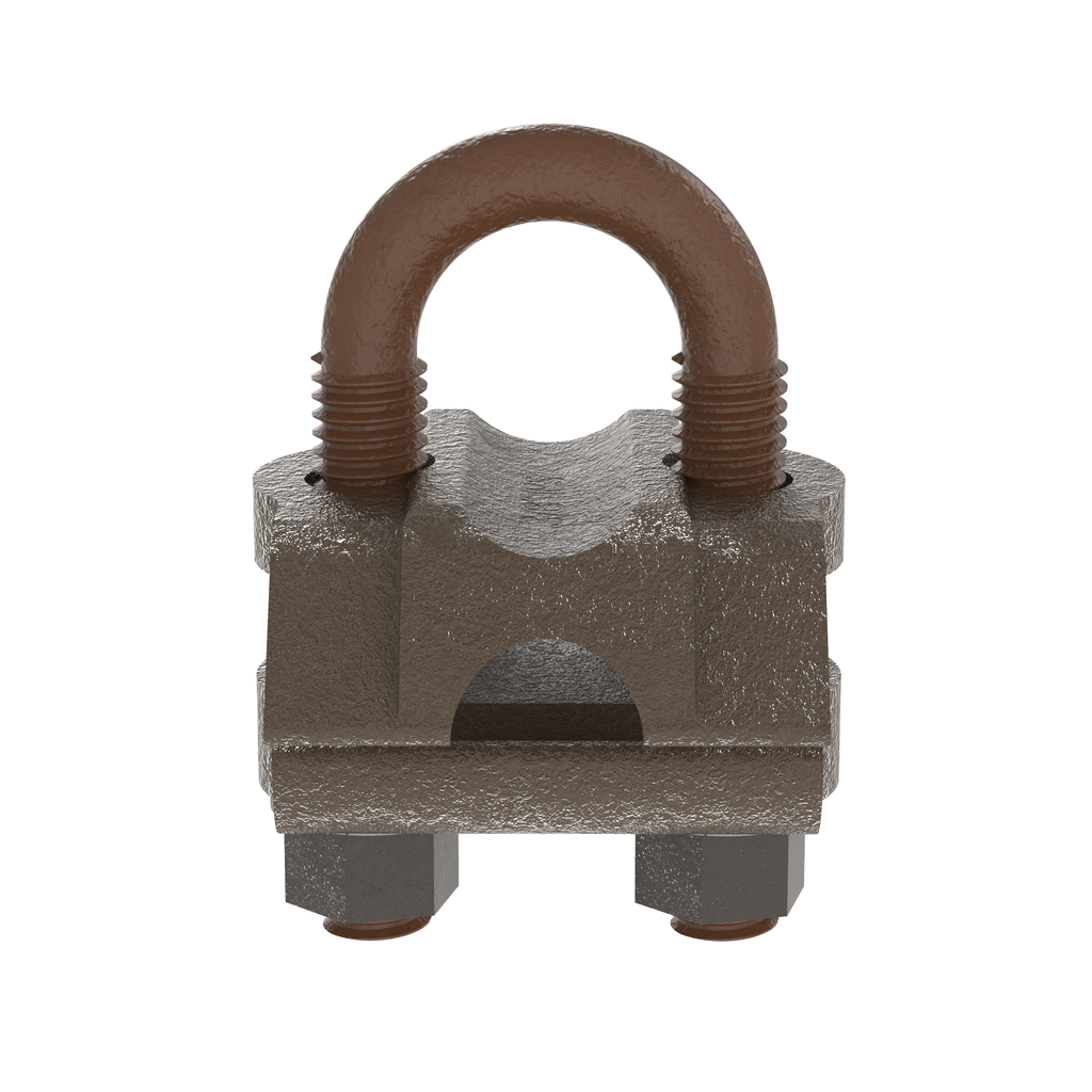 Mayer-DDS-StructuredGround™ GPL-6-Q Bronze Grd Clamp, U-Bolt, single cable, Copper Alloy-1