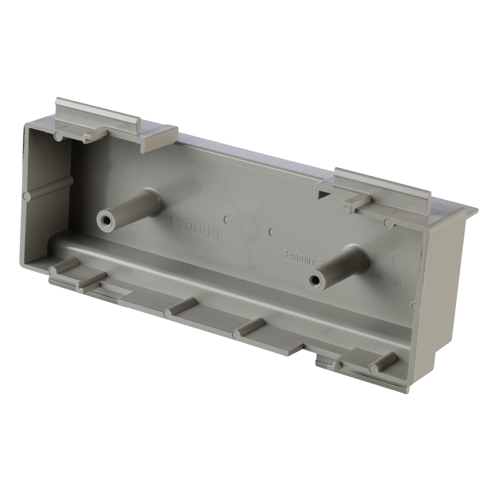 Product image for Panduit T70HB3-X Surface Raceway, T-70 3 Sided Hanging Box for S/G Electric Outlet