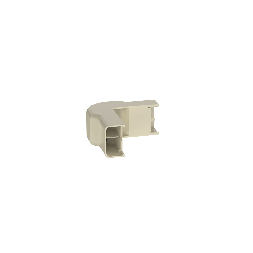 Product image for Panduit OCFX5EI-X Surface Raceway, LDPH5 Power Rated Outside Corner, Electric Ivory