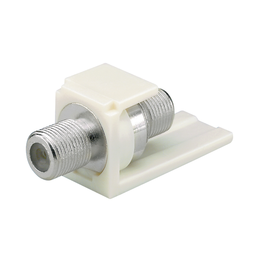 Product image for Panduit CMFSRWHY Panduit F-Type Module, Self Terminating, White