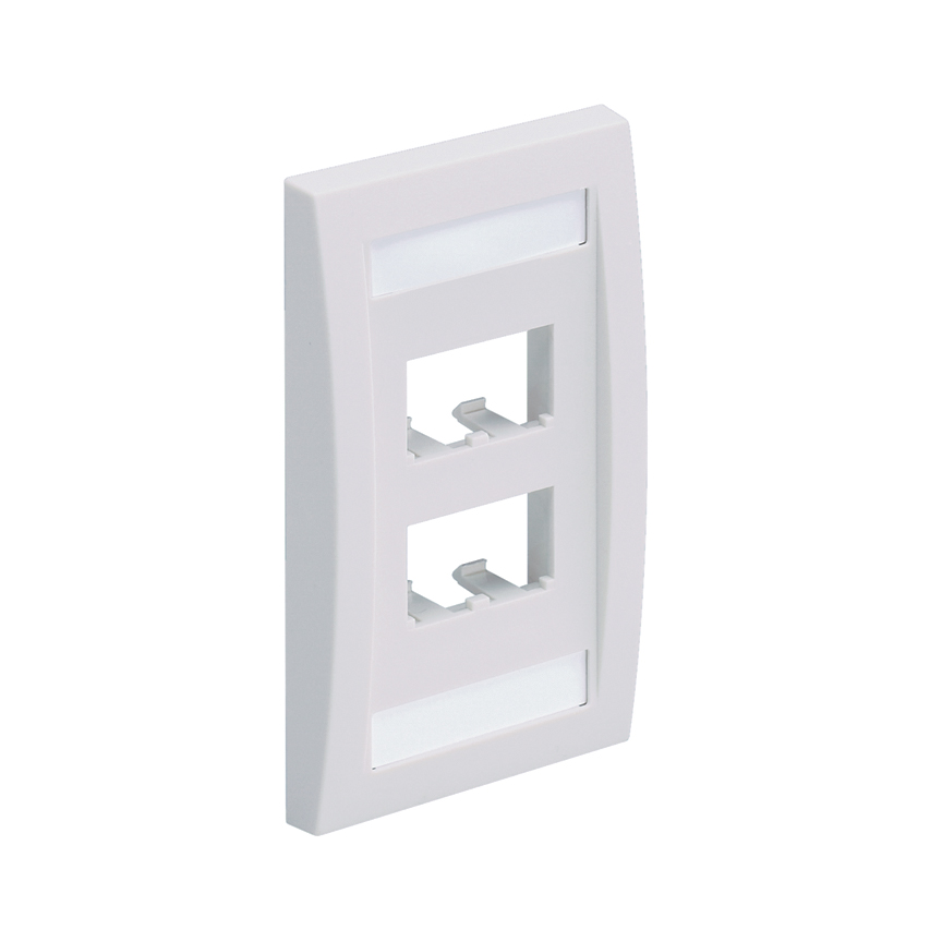Mayer-DDS-Mini-Com® Faceplate, 4 Port, White-1