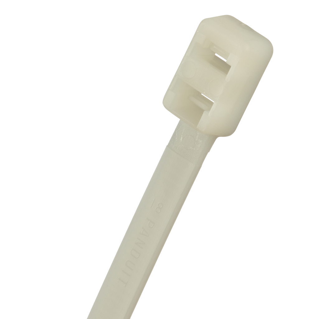 Product image for Panduit PLB3S-M Double Loop Tie, 11.8"L (300mm), Standard, Nylon, Natural