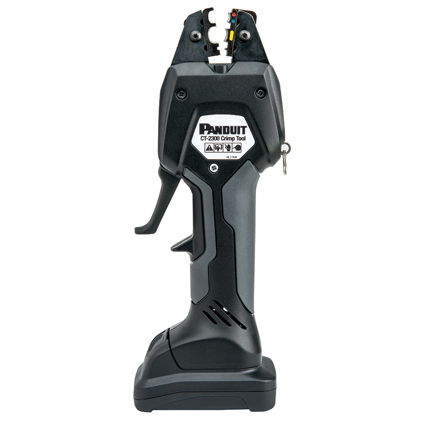 Product image for Panduit CT-2300/ST Battery Powered Crimping Tool, Black Finish