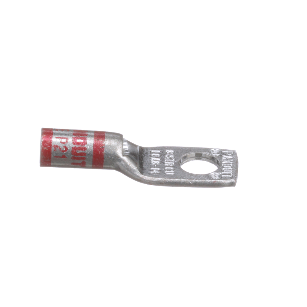 Mayer-DDS-Pan-Lug™ LCA8-14-L Comp. Lug, Tin Plt Copper, Strt, One 1/4" Stud, PK50-2
