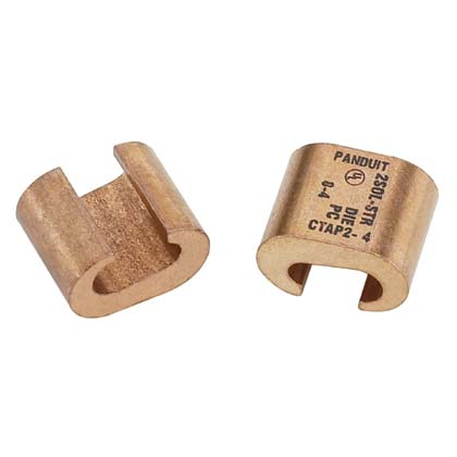 Product image for Panduit CTAP2-2-X Compression Tap, 2-2, Copper, PK10