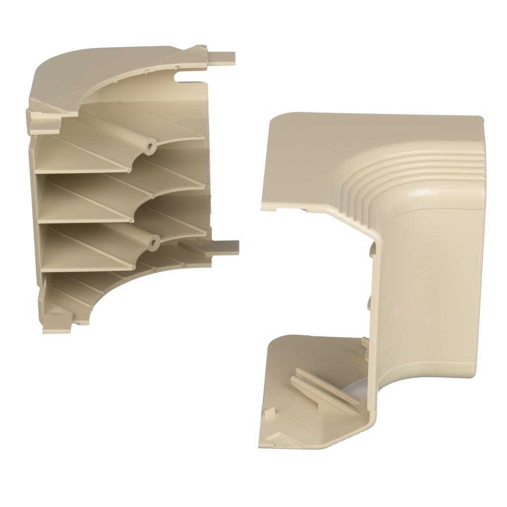 Product image for Panduit T70ICEI Surface Raceway, T-70 Inside Corner, Electric Ivory