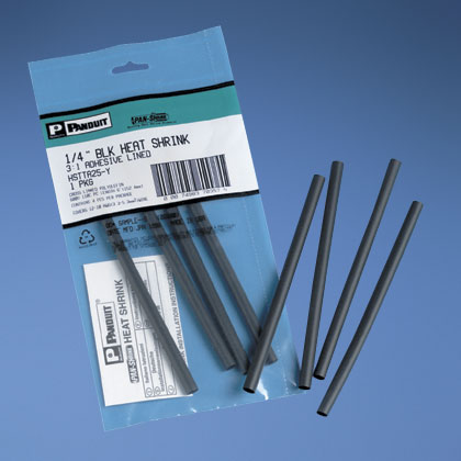 Product image for Panduit HSTTA19-Y Damp-Shrink™ 3:1 Flexible Dual Wall Adhesive Lined Heat Shrink Tubing