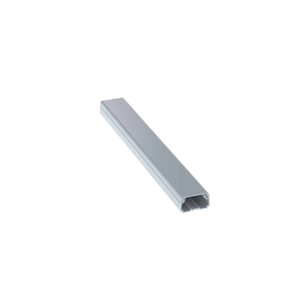 Product image for Panduit LDPH10IG8-A Surface Raceway, LDPH10 Power Rated, 2-pc Latch, 8 ft, Int. Gray