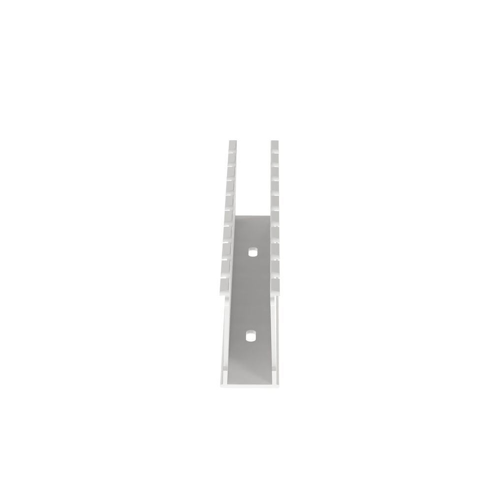 Product image for Panduit NE1X2WH6 Slotted Duct, Halogen Free,1"X2"X6',White