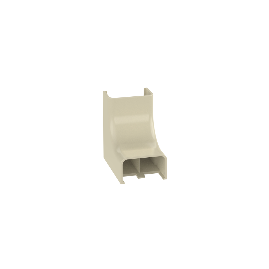 Product image for Panduit ICFX5EI-X Electric Ivory 10-Pack Power Rated Inside Corner Fitting