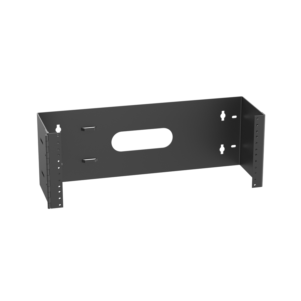 Product image for Panduit WBH4 Hinged Wall Mount Bracket, 4RU, 6.26 in. Deep, Black