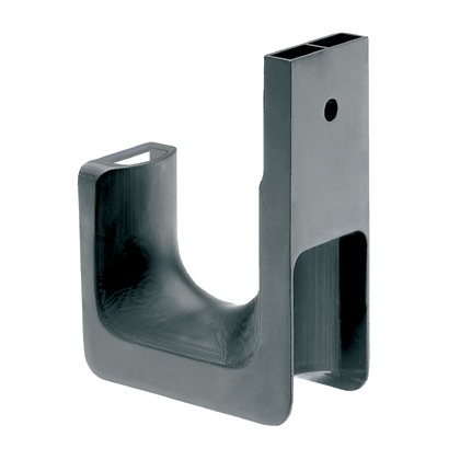 Mayer-DDS-StrongHold™ JP75W-L20 J-Hook Cable System, Black, PA 6.6, Wall Mount, .75", PK50-1