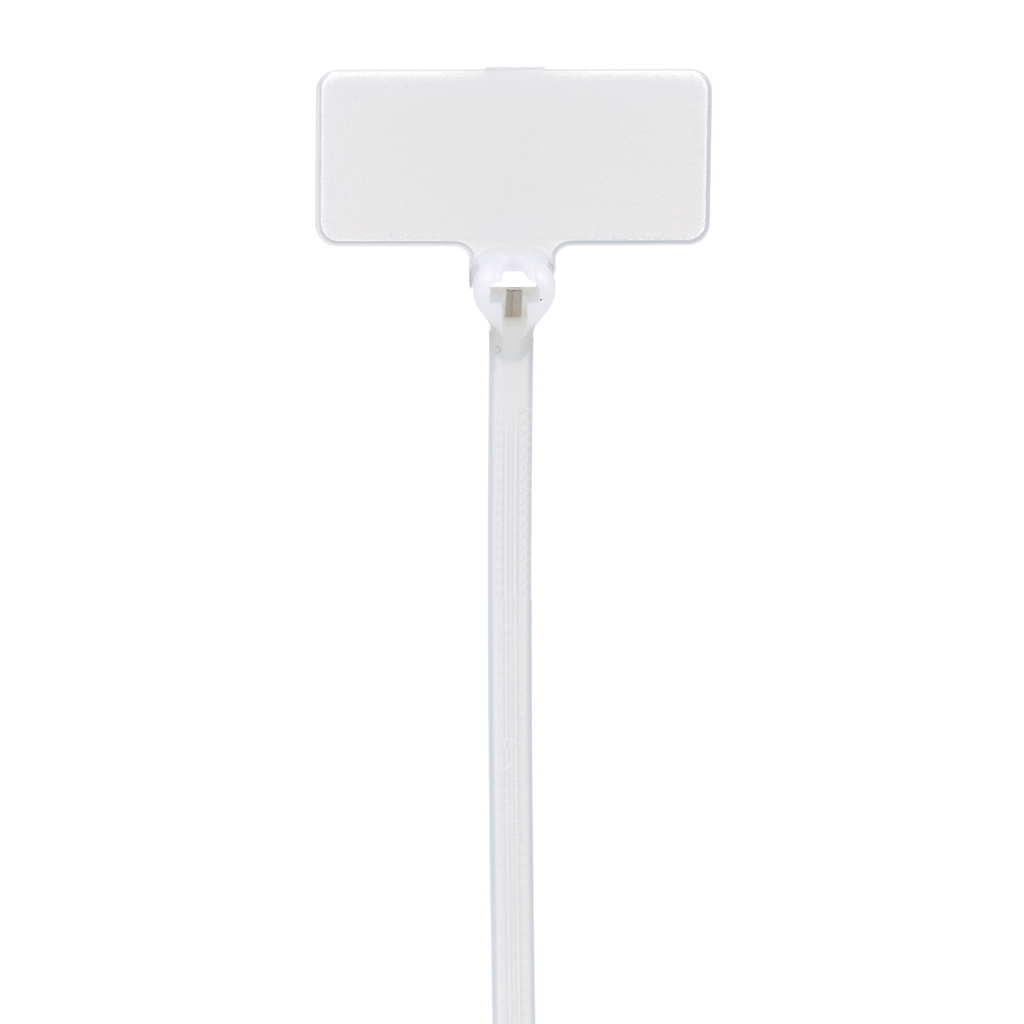 Product image for Panduit BF1M-M Marker Tie, Flag, 4.6L,M, Nylon, Natural, PK1000