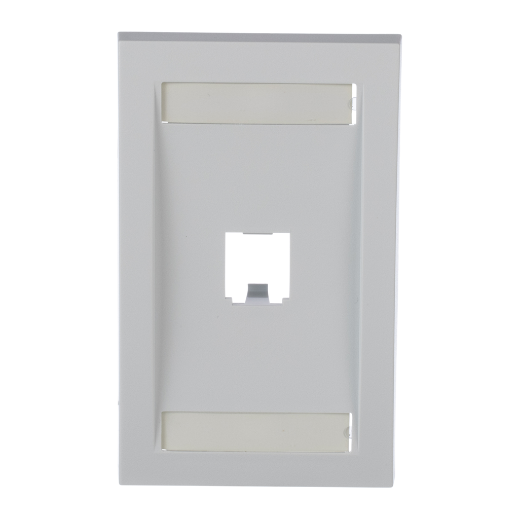 Mayer-DDS-Mini-Com® Faceplate, 1 Port, White-1