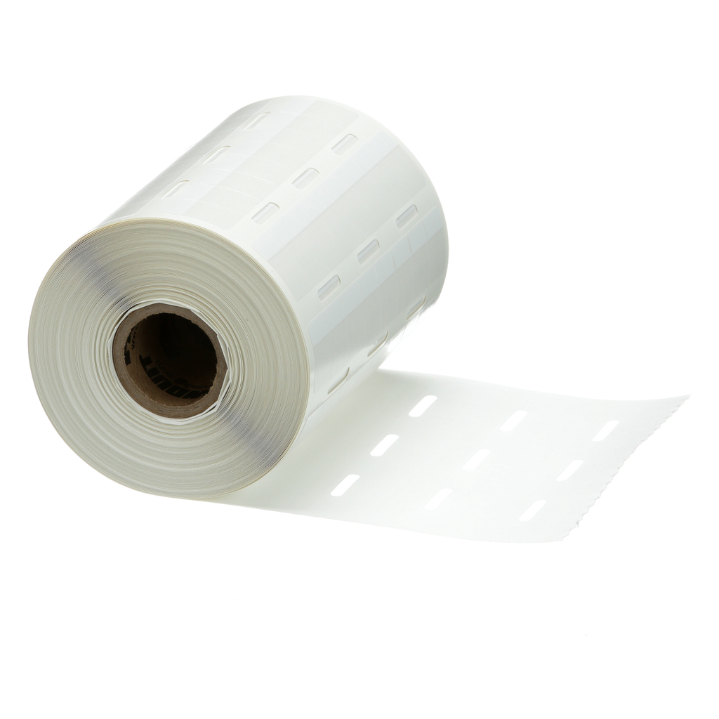Product image for Panduit S050X075VA1Y .50 Inch Vinyl Thermal Transfer Self Laminating Label