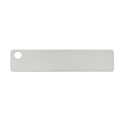 Panduit MT350-C Marker Tag, 304 SS, 1 Hole, 3.50" (89mm) x .75" (19mm) x .010 (.25mm) Product image for Panduit MT350-C Marker Tag, 304 SS, 1 Hole, 3.50" (89mm) x .75" (19mm) x .010 (.25mm)