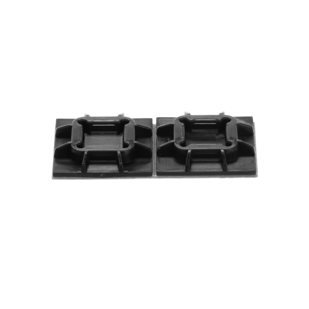 Product image for Panduit SGABM20-AV-C300 Super Grip Adhesive Mount, VHB Adh., .75" x .75" (19.1mm x 19.1mm), HSWRBL