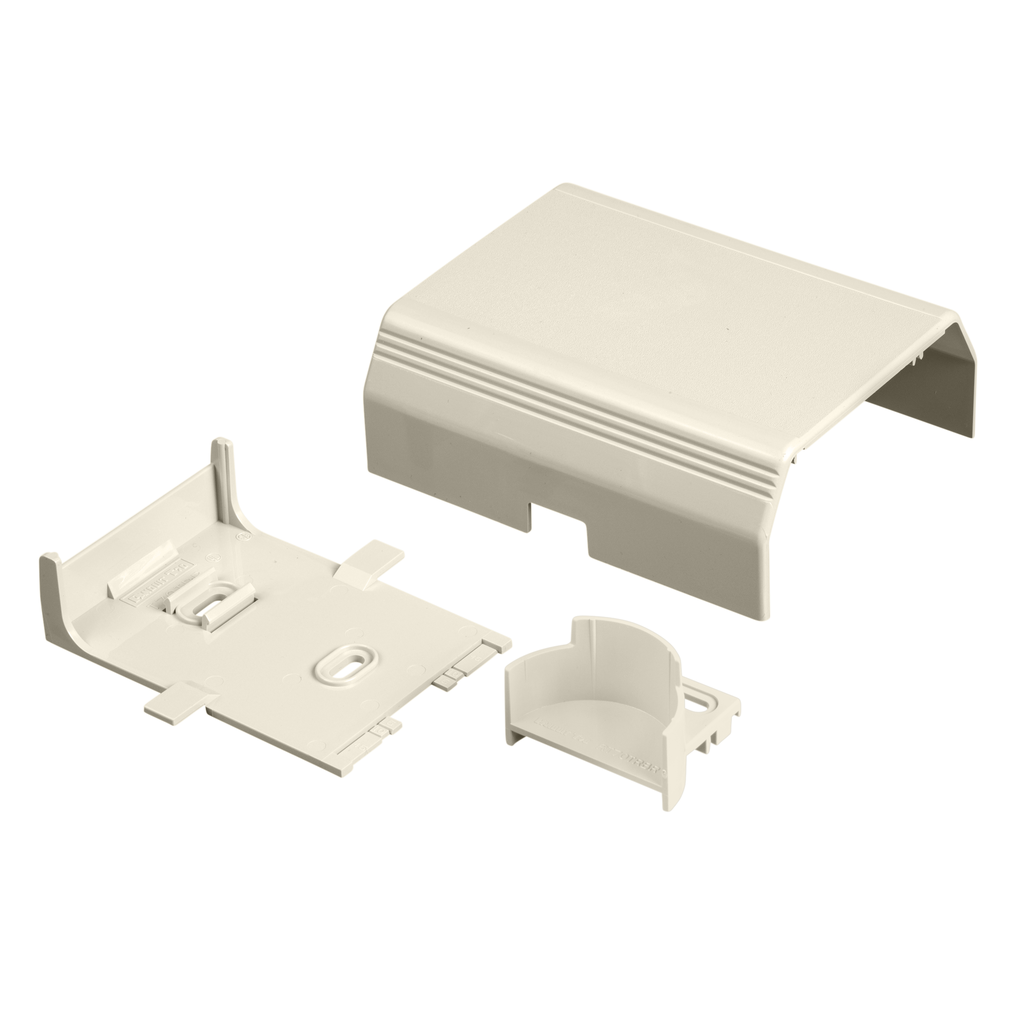 Product image for Panduit T70TRIW Surface Raceway, T-70 Transition, to LD Orange T-45, Off-White