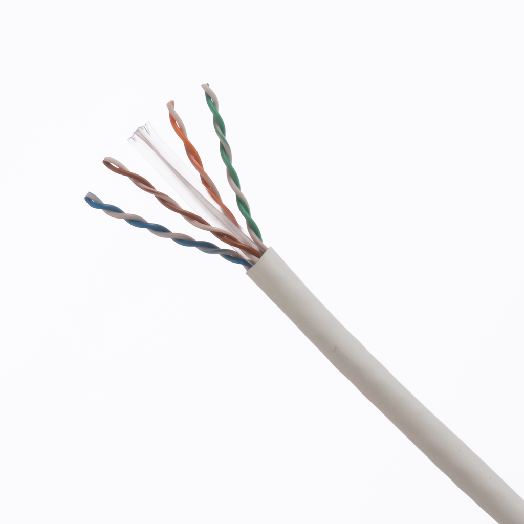 Product image for Panduit PUP6004WH-ULP Copper Cable, Cat 6, 23 AWG, U/UTP, CMP-LP, White