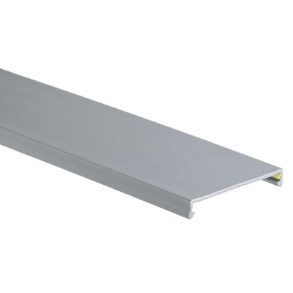 Product image for Panduit C4LG6 Duct Cover, PVC, 4"W X 6', LGray
