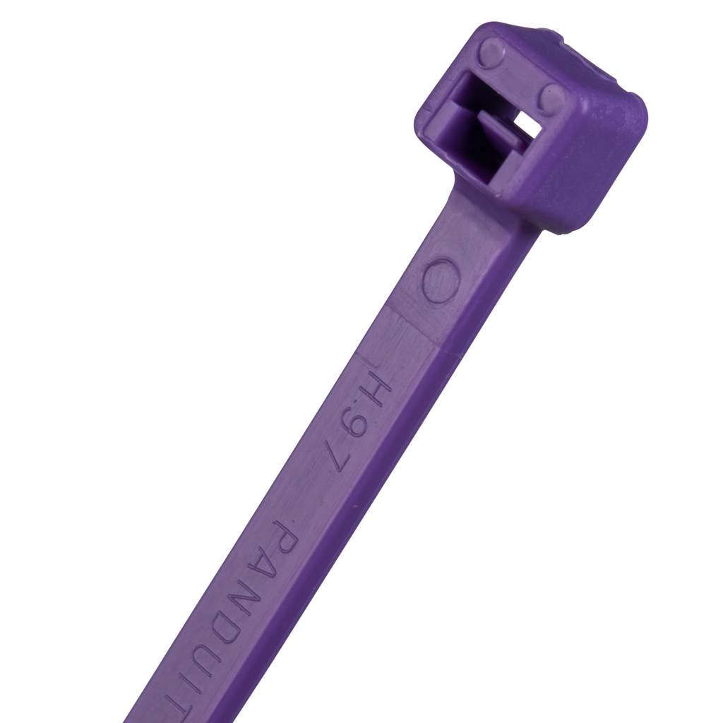 Panduit PLT2S-C7 Cable Tie, 7.4"L (188mm), Standard, Nylon, Purple Product image for Panduit PLT2S-C7 Cable Tie, 7.4"L (188mm), Standard, Nylon, Purple