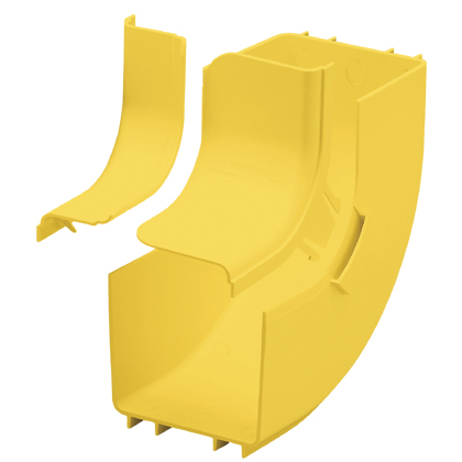 Panduit FRIVRA4X4YL FiberRunner® Angled Fitting Product image for Panduit FRIVRA4X4YL FiberRunner® Angled Fitting