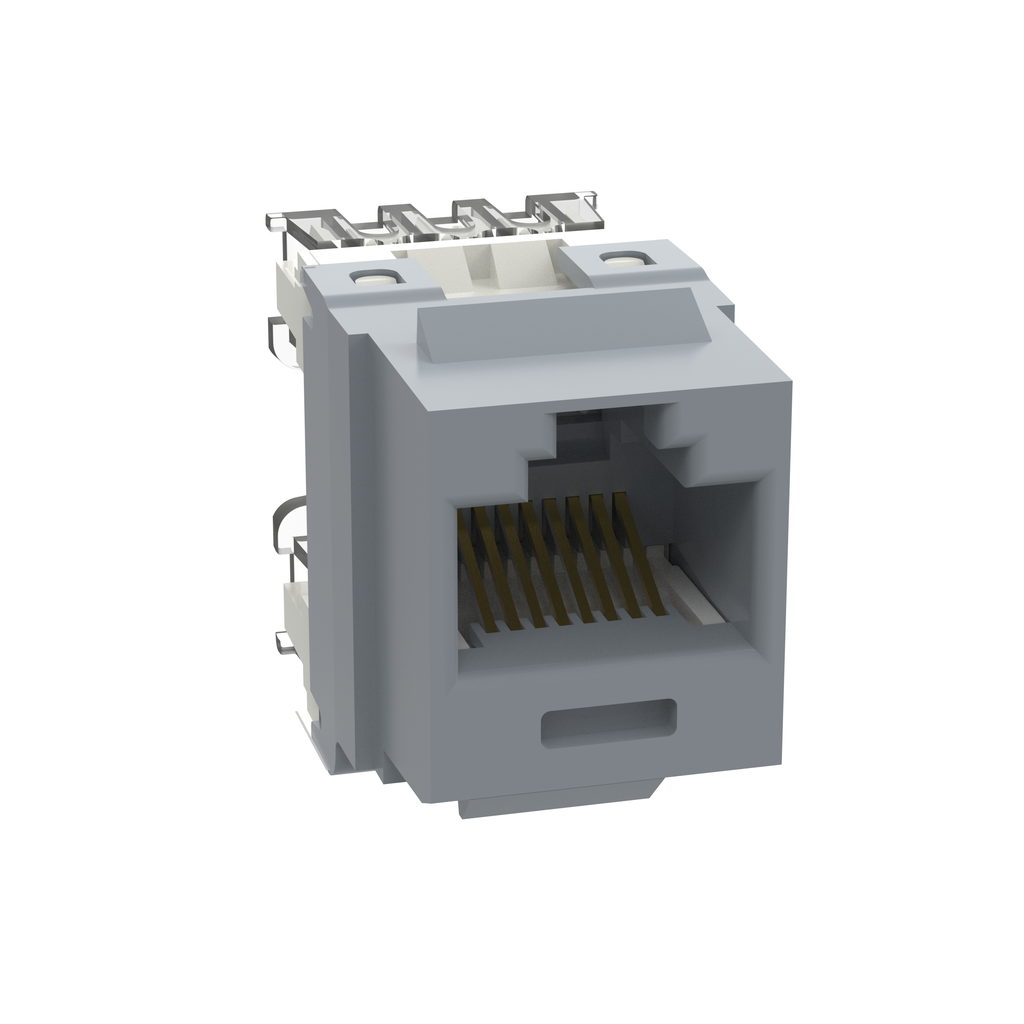Mayer-DDS-NetKey Cat 6 Punchdown Jack, Int'l Gray-1