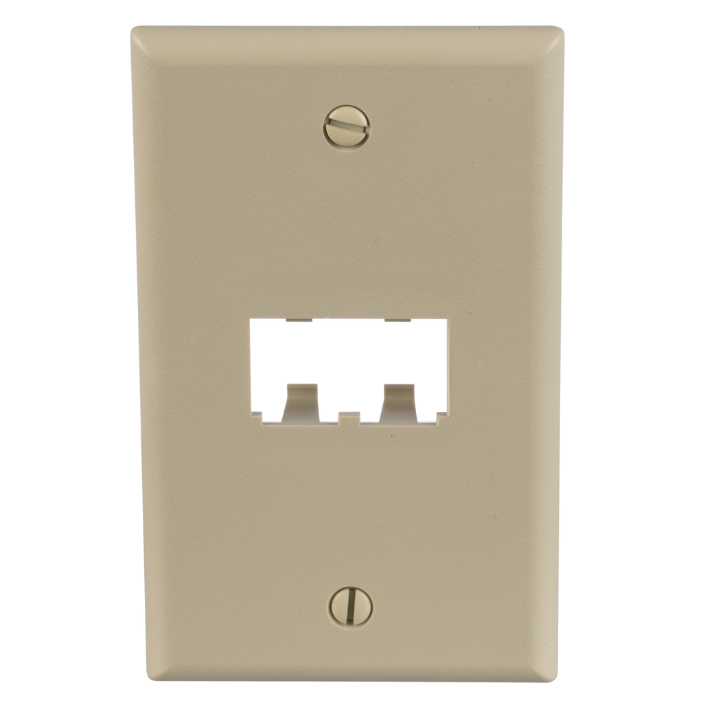 Product image for Panduit CFP2EI 2-Port Classic Electric Ivory Faceplate