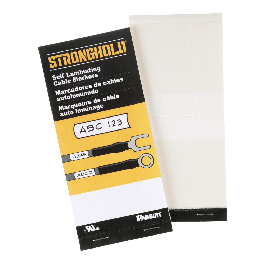 Product image for Panduit PSCB-6Y Write-On Self Laminating Wire Marker Card