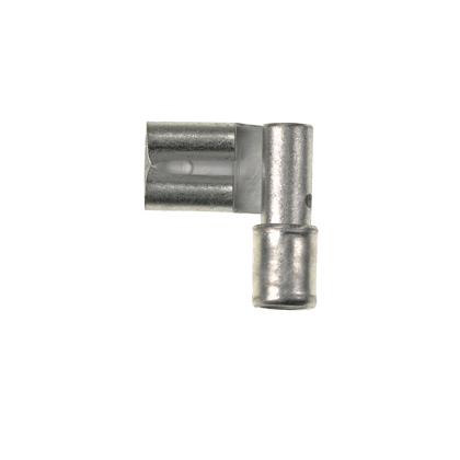 Product image for Panduit DR10-250-L Non-Insulated Right Angle Female Disconnect