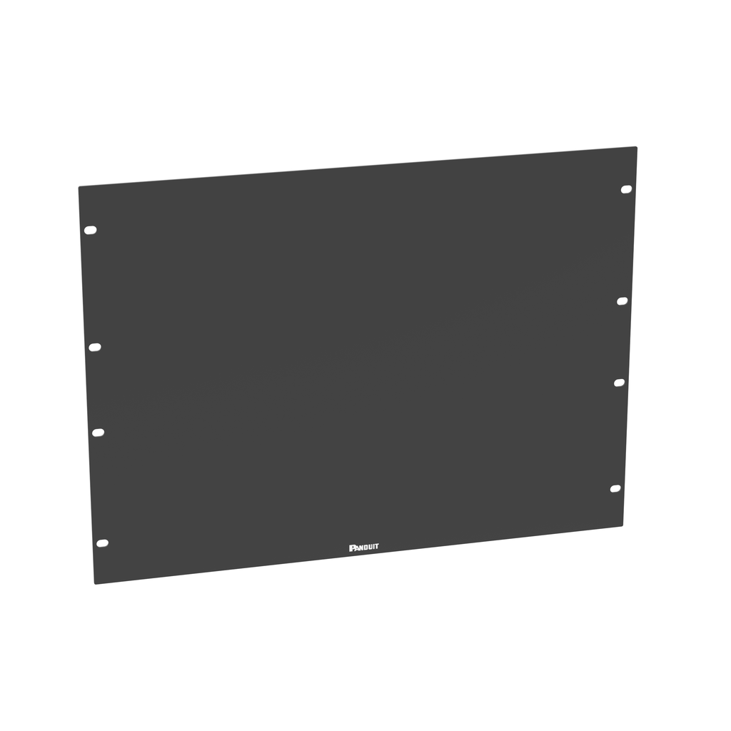 Panduit DPFP8 Horizontal Flat Rack Filler Panel, 8 RU, Steel, Black Product image for Panduit DPFP8 Horizontal Flat Rack Filler Panel, 8 RU, Steel, Black