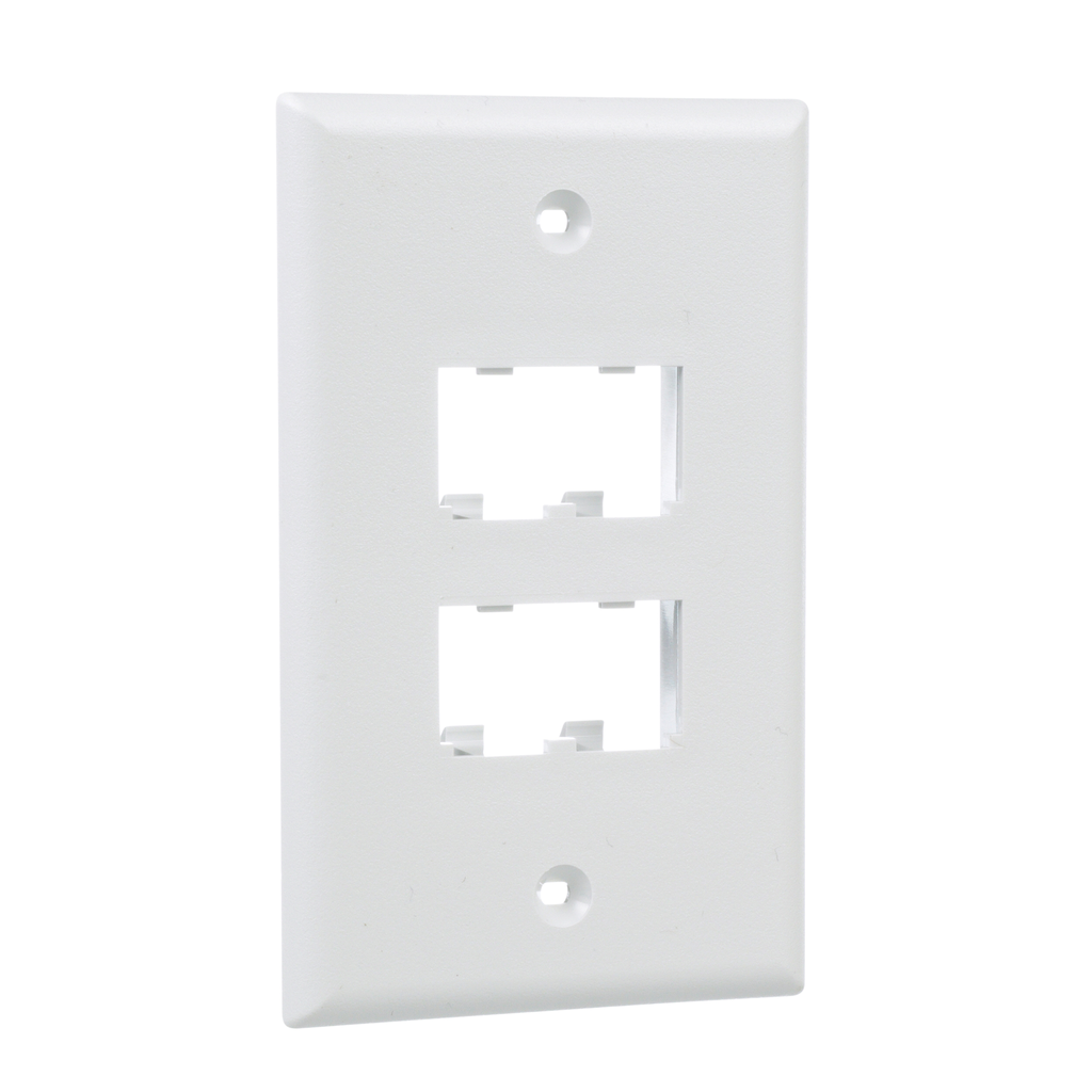 Mayer-DDS-Mini-Com®, Classic, Faceplate, 4 port, White-1