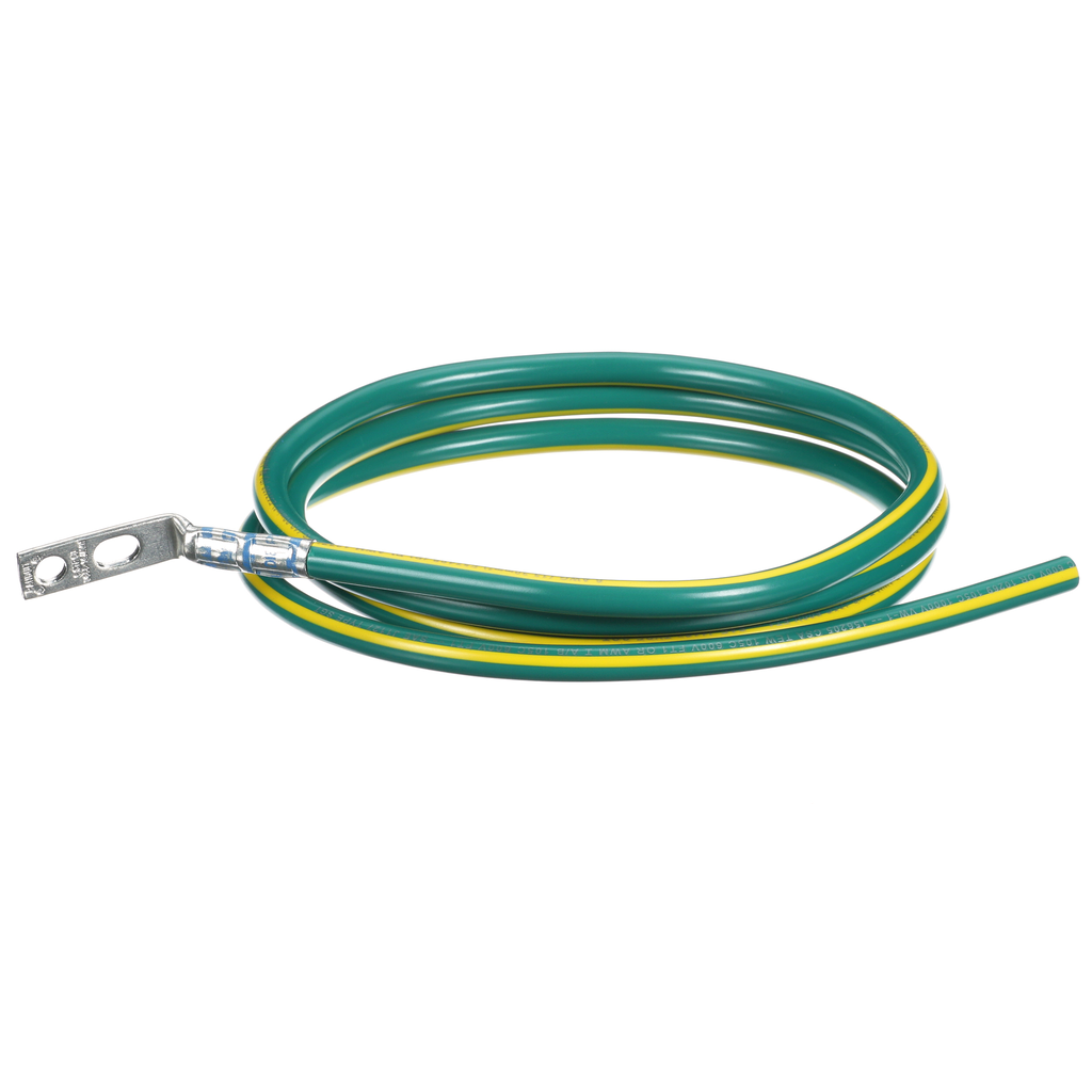 Product image for Panduit RGCBNJ660PY Equipment Bonding Jumper, Green/Yellow, 6 AWG