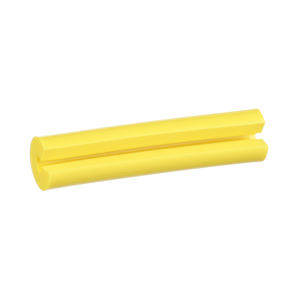 Product image for Panduit NWSLC-2Y Identification Sleeve, Flexible PVC, Yellow, 1"x1.25", PK100