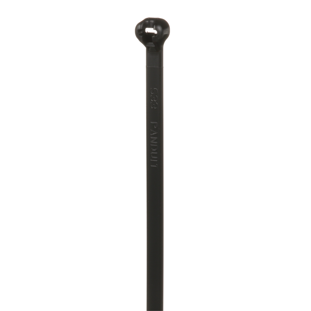 Product image for Panduit BT1.5I-C0 Cable Tie, Metal Barb, 6.1"L (155mm), Intermediate, Weather Resistant, Black