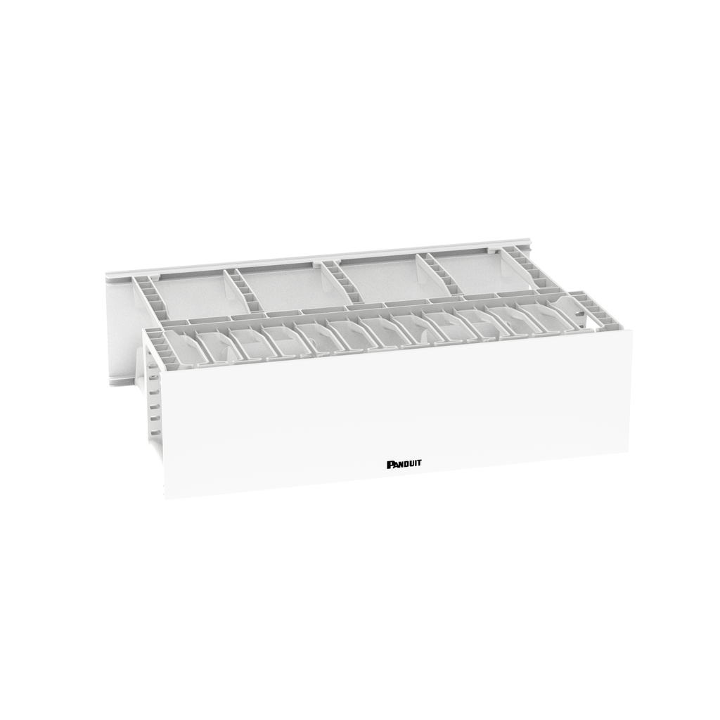 Product image for Panduit NM3WH NetManager™ HC Horizontal Dual-Sided Manager, 3RU, White