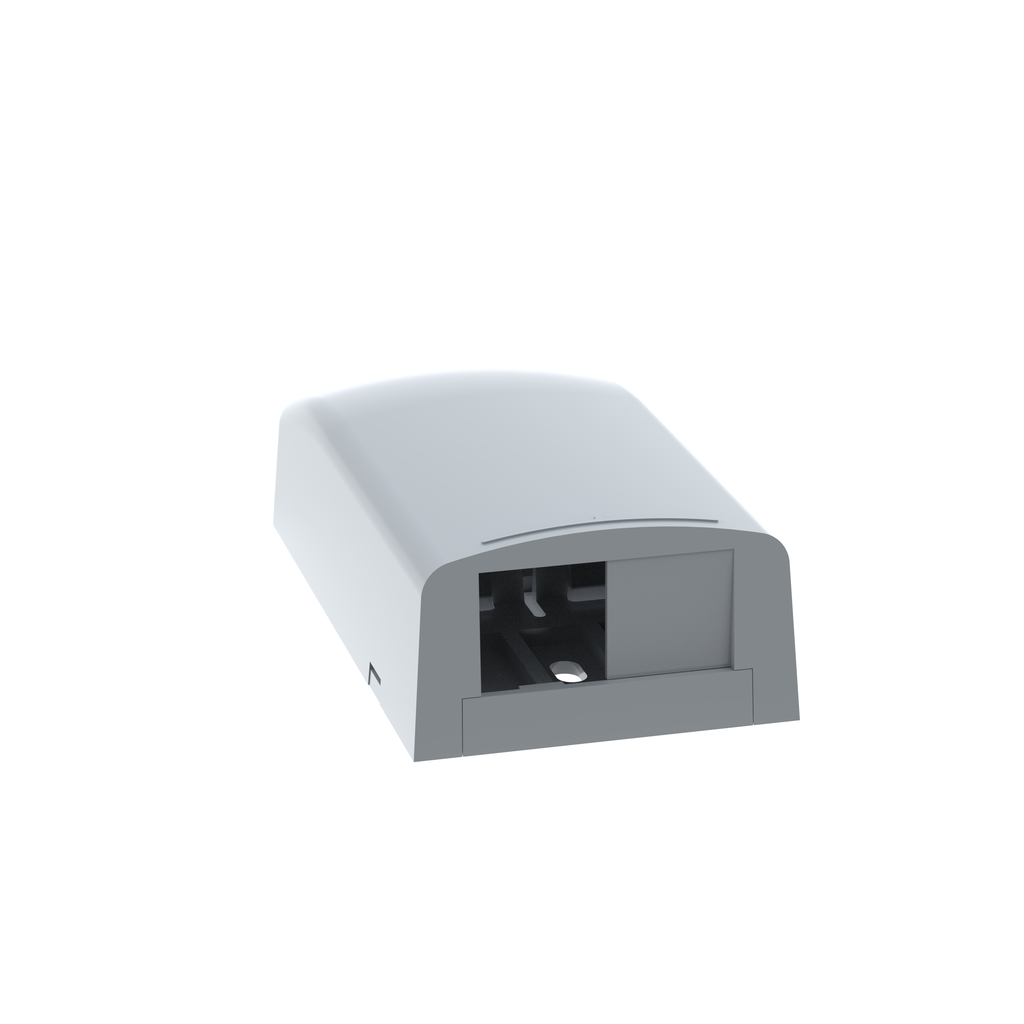 Product image for Panduit CBX2IG-AY Surface Mount Boxes, Elongated, 2 Port, International Gray