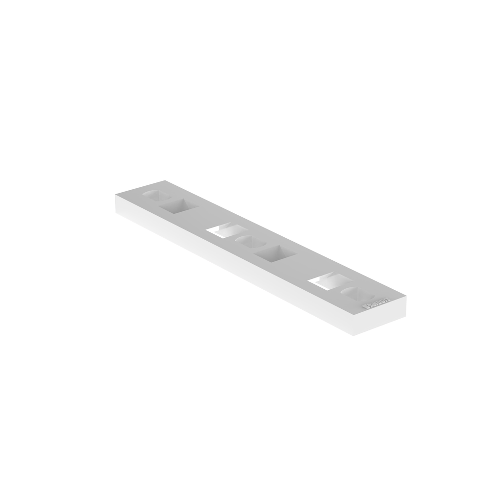 Product image for Panduit MTP2H-E10-C Tie Plate, Natural, PA 6.6, 3.59x0.62", #10 Screw, PK100