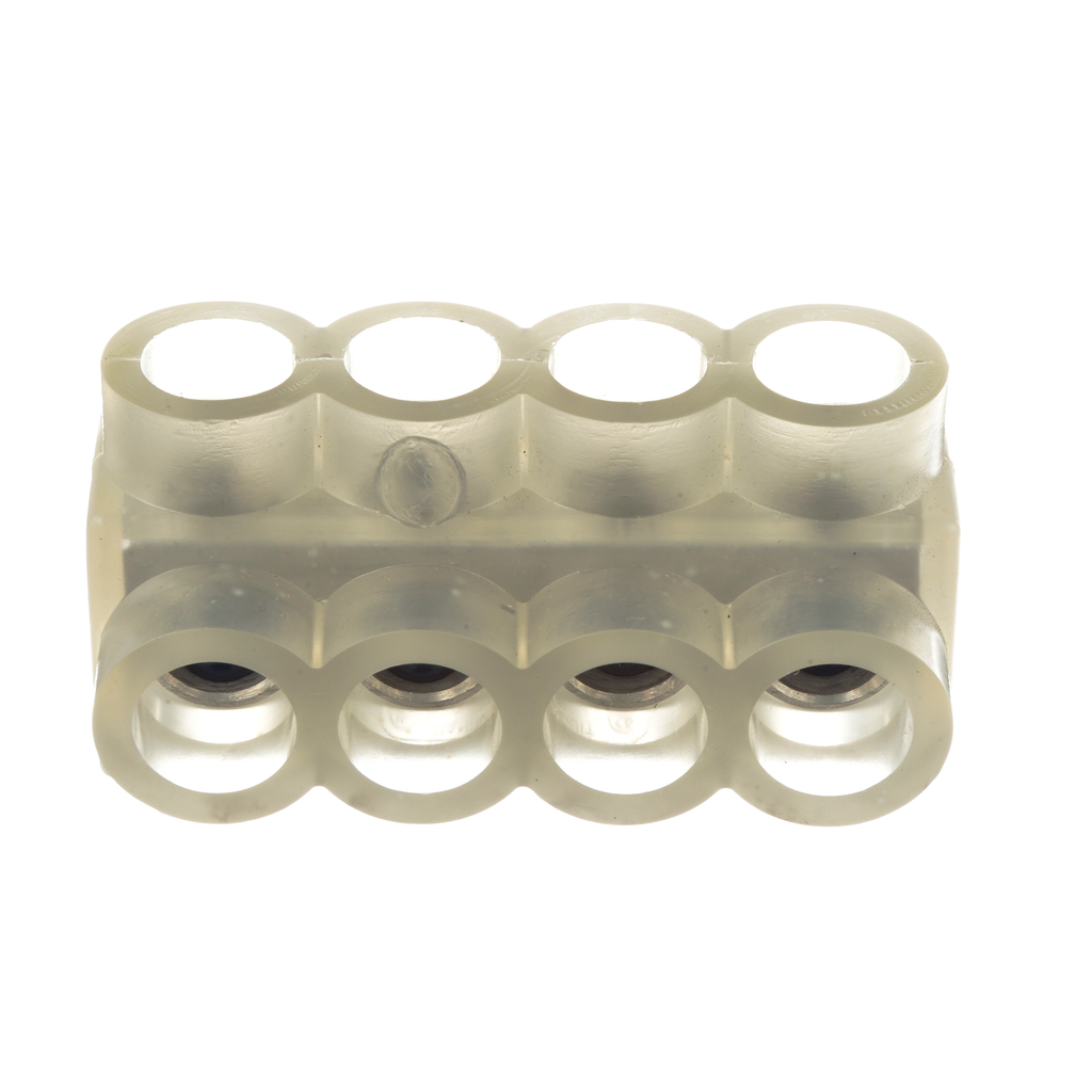 Product image for Panduit PCSB2/0-4-6 Multi-Tap Mechanical Connector, Double Sided, 2/0, Tin Plate Aluminum, PK6