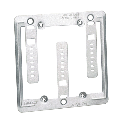 Product image for Panduit LV-W-2G StrongHold™ Low Voltage Retrofit Mounting Bracket