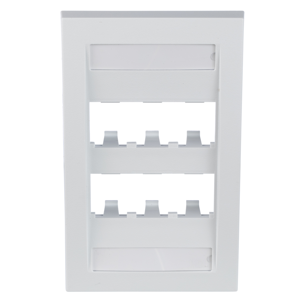 Mayer-DDS-Mini-Com®, Executive, Faceplate, 6 port, White-1